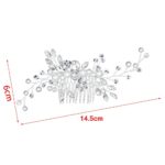 Bridal Headpieces Crystal Wedding Accessories White Jewelry Hair Comb Party AU - Image 3