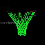 Glow In The Dark Fluorescence Light Up Basketball Net Basketball Hoop Shoot - Image 4