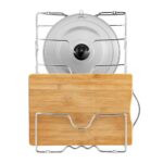 Pan Lid Holder Storage Rack Wall Mount Pot Cover Organizer Kitchen Accessories - Image 2