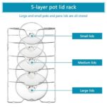 Pan Lid Holder Storage Rack Wall Mount Pot Cover Organizer Kitchen Accessories - Image 6