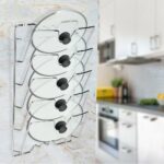 Pan Lid Holder Storage Rack Wall Mount Pot Cover Organizer Kitchen Accessories - Image 7