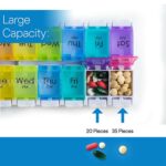 Pill Box 7 Day Weekly Tablet Organizer Storage Medicine Dispenser Container Case - Image 5