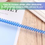 Retractable Plastic Spring Coil Spiral Stretch Key Ring Chain Keyring spiral - Image 4