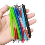 Retractable Plastic Spring Coil Spiral Stretch Key Ring Chain Keyring spiral - Image 7