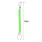 Retractable Plastic Spring Coil Spiral Stretch Key Ring Chain Keyring spiral - Image 2
