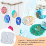 Silicone Coaster Mat Storage Holder Set DIY Resin Casting Mold Epoxy Mould Tools - Image 4