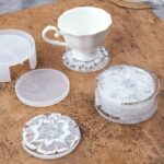 Silicone Coaster Mat Storage Holder Set Resin Casting Mold Epoxy Mould Craft AU - Image 2