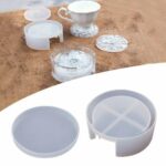 Silicone Coaster Mat Storage Holder Set Resin Casting Mold Epoxy Mould Craft AU - Image 3