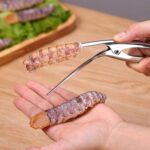 Stainless Steel Kitchen Tool Shrimp A Creative Deveiner Peel Device Prawn Peeler - Image 5