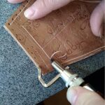 Tool Leather Craft Edge Press Kit Adjustable Leather Stitching Groover Crease - Image 2