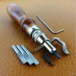 Tool Leather Craft Edge Press Kit Adjustable Leather Stitching Groover Crease - Image 4