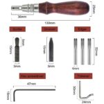 Tool Leather Craft Edge Press Kit Adjustable Leather Stitching Groover Crease - Image 5