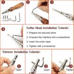 Tool Leather Craft Edge Press Kit Adjustable Leather Stitching Groover Crease - Image 6