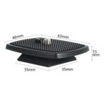 Tripod Quick Release Plate Screw Adapter Mount Head For DSLR Cameras 35*35mm - Image 4