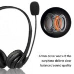 USB Noise Cancelling Microphone Computer PC Headset Headphones Call Centrer - Image 5