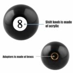 Universal Manual Car Gear Stick Shift Knob Billiard Ball Shifter Lever Cover AU - Image 6
