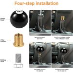 Universal Manual Car Gear Stick Shift Knob Billiard Ball Shifter Lever Cover AU - Image 4