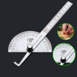 Stainless Steel 0-180 Protractor Angle Finder Arm Measuring Gauge Ruler Tool AU