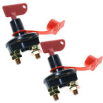 2x CAR BATTERY ISOLATOR DISCONNECT CUT OFF POWER KILL SWITCH Waterproof Cover