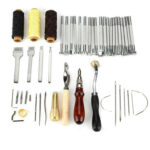 Leather Craft Tools, Hand Sewing Stitching Leather DIY Stamping Working Kit Set