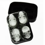 Whiskey Silicon Ice Cube Maker Mold Mould 3D Skull Brick Christmas Party Tray AU