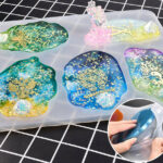 Silicone Making Mould Jewelry Craft Resin Coaster DIY Clay Casting Mold Tool Hot