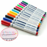 12PCS T-Shirt Permanent Clothes Shoes Fabric Textile Paint Marker Pens 12 Colors