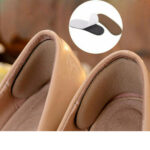 5 Pairs Sticky Fabric Shoe Pads Cushion Liner Grips Back Heel Inserts Insoles AU