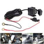 Waterproof Motorbike Motorcycle USB Charger 24V/12V Mobile Power Socket Adapter