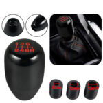6-Speed Manual Aluminum Car Gear Stick Shift Knobs Black Shifter Lever Universal
