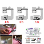 3x Rolled Hem Foot Domestic Sewing Machine Hemmer Presser Feet 4/8,6/8,8/8 Inch