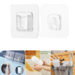 5Pairs Double-sided Adhesive Wall Hooks For Home Life Hangging Accessory