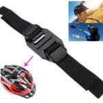 Cycle Helmet Vented Strap Mount Fixing Belt For GoPro Hero 9 8 7 6 5 4 3 Camera