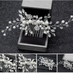 Bridal Headpieces Crystal Wedding Accessories White Jewelry Hair Comb Party AU