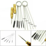 11pcs Airbrush Cleaning Needle Brush Accessories Kit for Spray Gun Cleaner