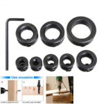 3-16mm Woodworking Drill Bit Depth Stop Collars Ring Positioner Drill Locator
