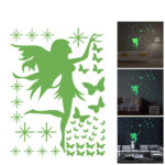 Fairy Star Butterfly Wall Sticker Removable Decal Decor Glow In The Dark Bedroom