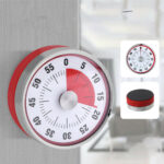 60 Minutes Kitchen Timer Counter Time Oven Mechanical Visual Timers Magnetic 8CM