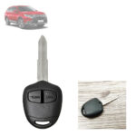 2PCS Car Key Remote Blank Case Shell For Mitsubishi Challenger Pajero Triton Evo