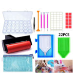 22 Piece 5D Diamond Painting Tools Box Diamond Accessories Diy Art Craft Pen Set