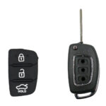 2PCS Flip Key Replacement Rubber Keypad For Hyundai Santa Fe iX i20 i30 i40 NEW