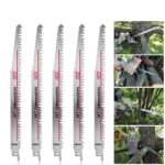 5PCS 240mm Long Reciprocating Saw Blades 5TPI Wood Timber Pruning Tools