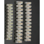 6X Barrier Screw Terminal Block Wire Dual Connector Strips 12 Position 3/6/10A