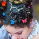 100pcs Mini Hair Clips Girls Hairpin Clamps Plastic Claws Mix Colour Ladies Kids - Image 3