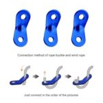 10/20Alloy Camping Tent Awning Cord Rope Fastener Guy Line Tensioner Hook Hanger - Image 2