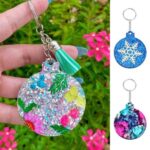 12PCS Christmas Bauble Silicone Mould Resin Mold Plain Round Circle DIY Crafts - Image 6
