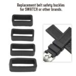 1/2/4/6/8 Silicone Rubber Watch Strap Band Keeper Holder Hoop Loop Ring Retainer - Image 3
