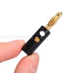 20/40/60 BlackRed Connector 4mm Gold Plated Banana Audio Speaker Plugs Connector - Image 3