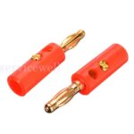 20/40/60 BlackRed Connector 4mm Gold Plated Banana Audio Speaker Plugs Connector - Image 4