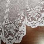 2PCS/Set White Lace Kitchen Home Window Cafe Curtain w Scallope Edge 160cm Wide - Image 4